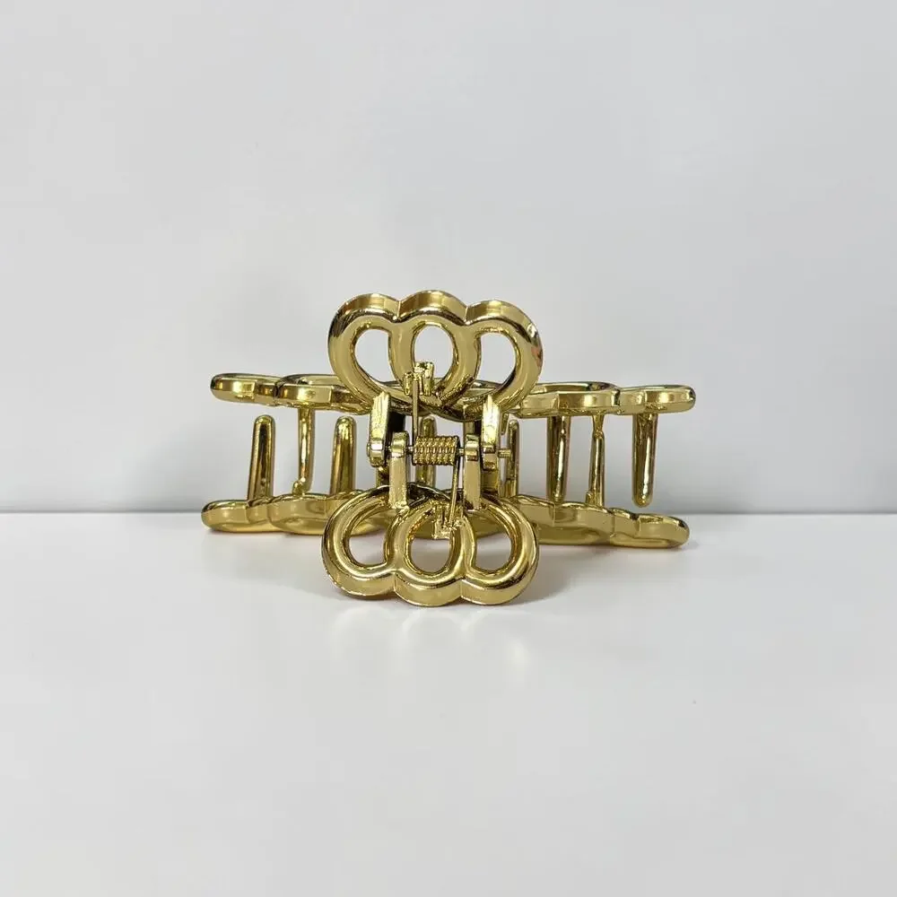 Gold Heart Hair Clip